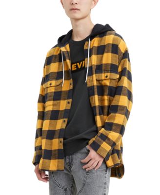 levis plaid hoodie