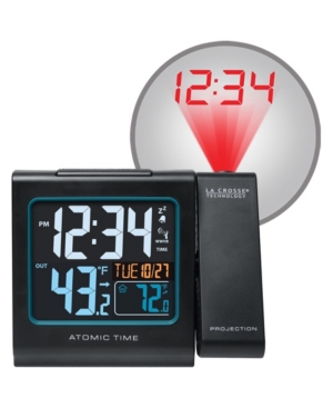 La Crosse Technology 616-146 Color Projection Alarm Clock In Black