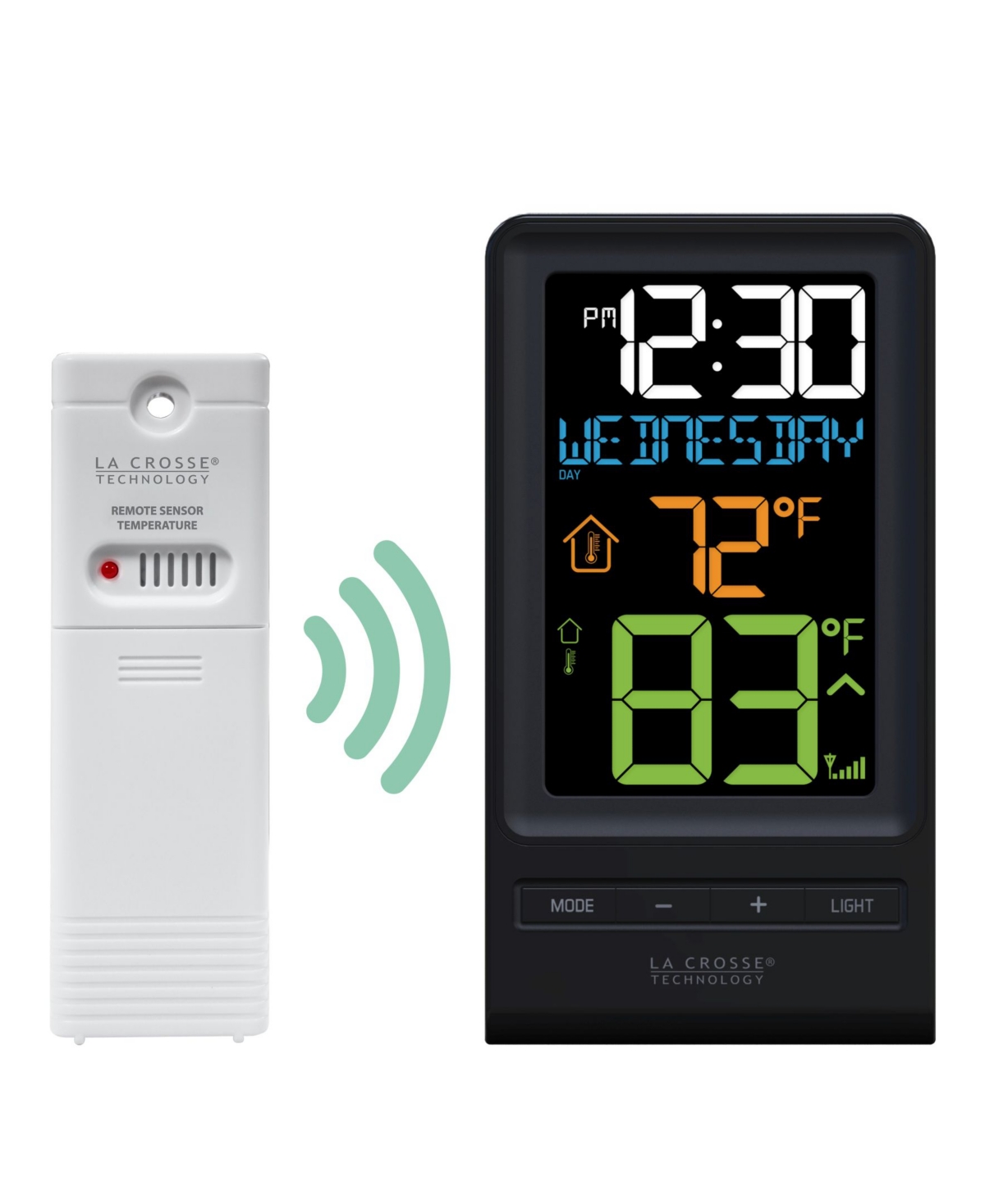 La Crosse Technology  Digital Multi-Color Lcd Wireless Thermometer
