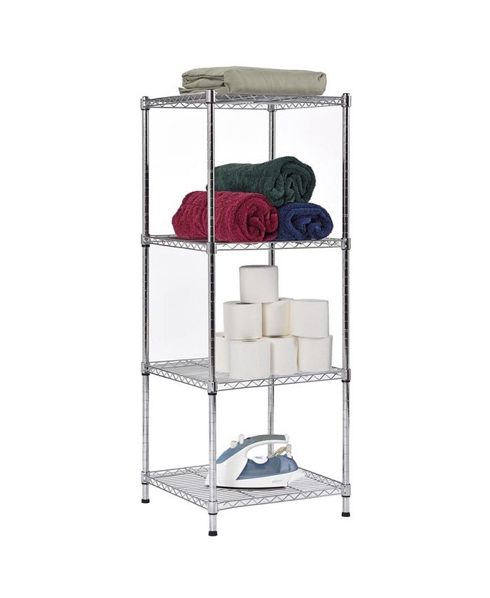 Edsal 4Shelves Steel Wire Chrome Finish Finish Shelving Unit Macy's