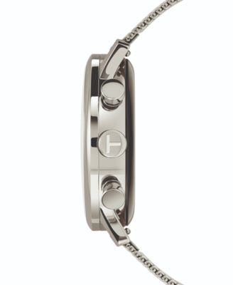 Teslar Men's Swiss Chronograph Re-Balance Stainless Steel Mesh