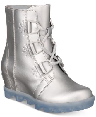 silver boots macys