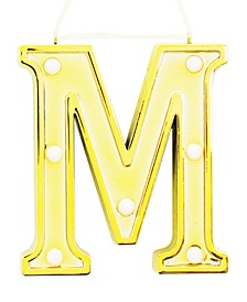 LED Light Up Marquee Initial Ornaments