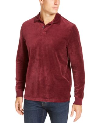 macy's men's long sleeve polo shirts