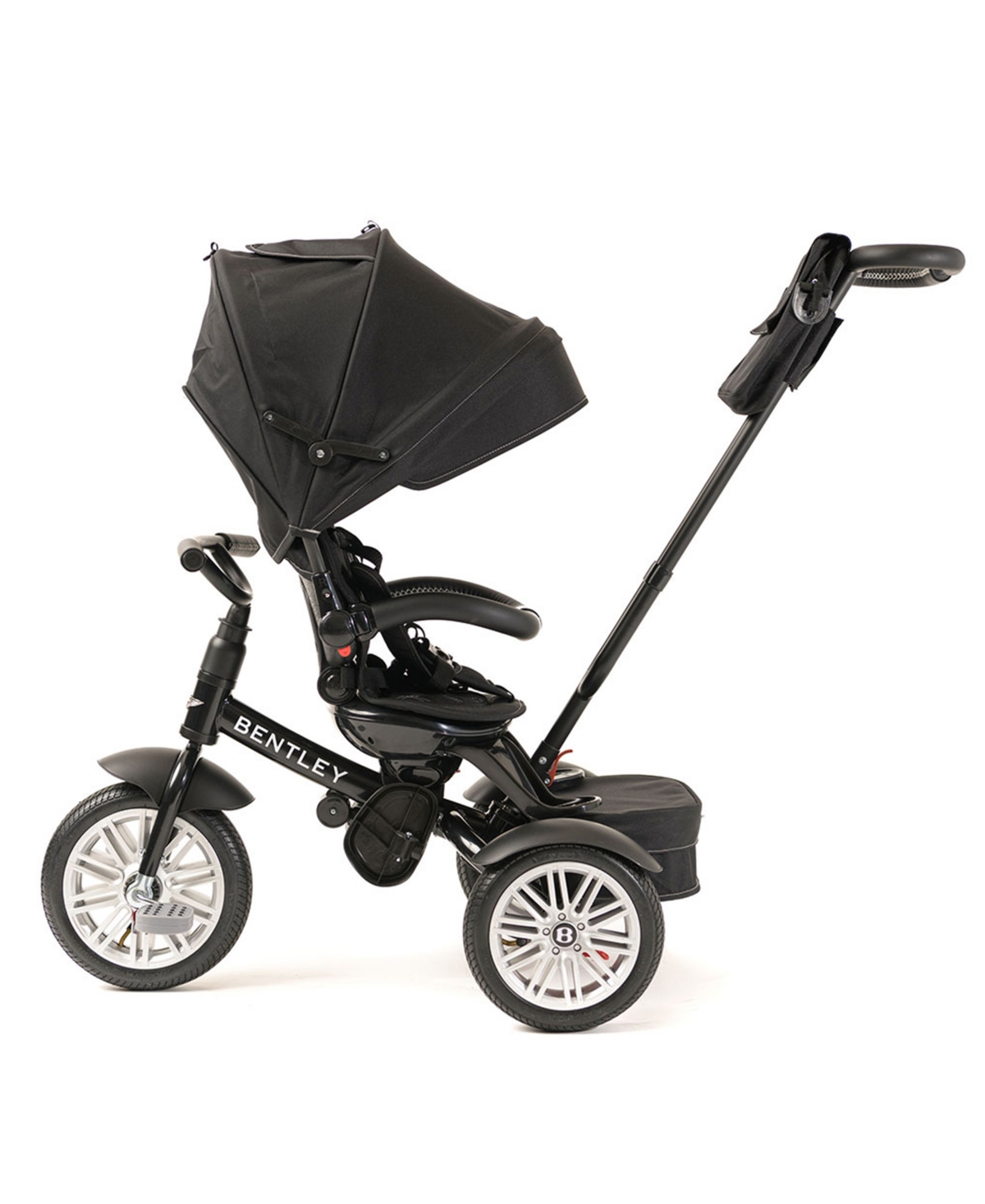 Posh Baby And Out Peak  Kids Bentley Trike 6 In 1 Convertible Stroller Trike In Black