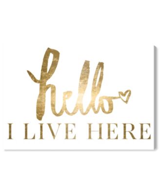 Carrie B.'s Quote Gold Foil Canvas Art - 30" x 45" x 1.5"
