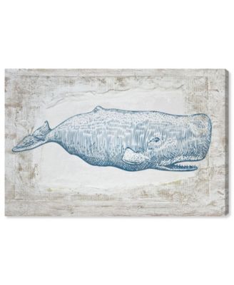 Blue Whale Canvas Art - 30" x 45" x 1.5"
