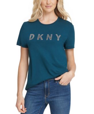DKNY - Glitter Logo-Print T-Shirt