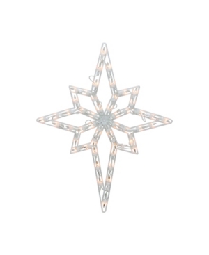 Northlight 20" Lighted Star Of Bethlehem Christmas Window Silhouette Decoration In White