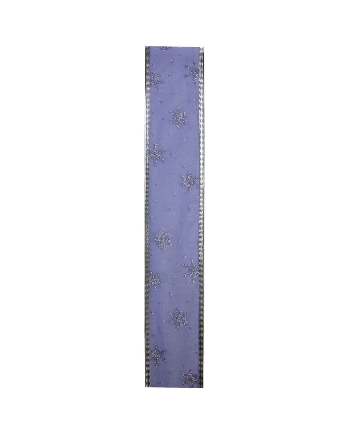 Northlight Pack of 12 Royal Blue andGlitter Snowflakes Wired Christmas Craft Ribbon Spools - 2.5