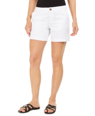 macy's white shorts