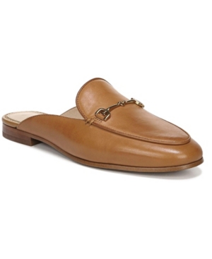 Shop Sam Edelman Women's Linnie Tailored Mules In Saddle Leather