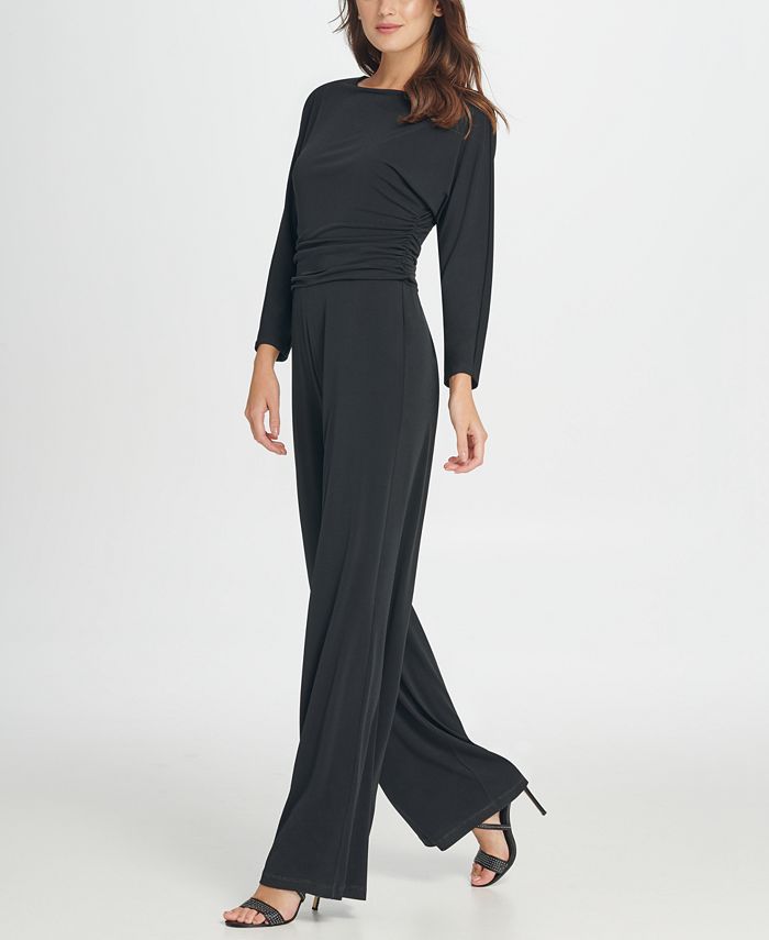 DKNY Jersey Ruched Top Jumpsuit Macy's