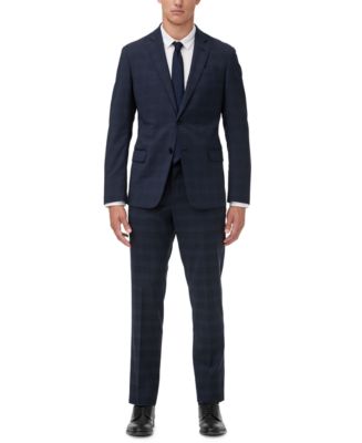 A|X Armani Exchange Men's Modern-Fit Navy Windowpane Suit Separates &  Reviews - Suits & Tuxedos - Men - Macy's