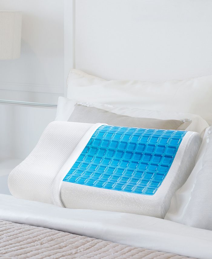 PharMeDoc Memory Foam Pillow with Cooling Gel Bed Pillow Macy's
