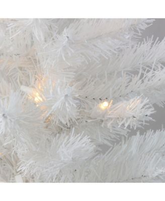 3' Pre-Lit LED Snow White Medium Artificial Christmas Tree - Clear Lights