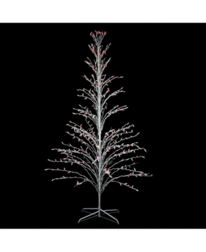 Northlight 9' Prelit Multi-color Christmas Cascade Twig Tree Outdoor Yard Art Decoration In Multi