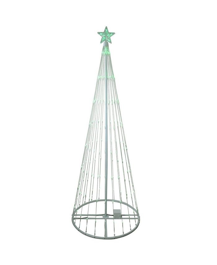 Northlight 6' Green LED Lighted Show Cone Christmas Tree Outdoor ...