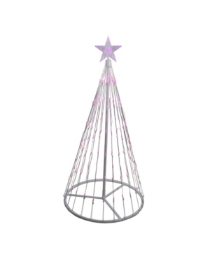 Northlight 4' Pink Led Lighted Show Cone Christmas Tree Outdoor Decoration