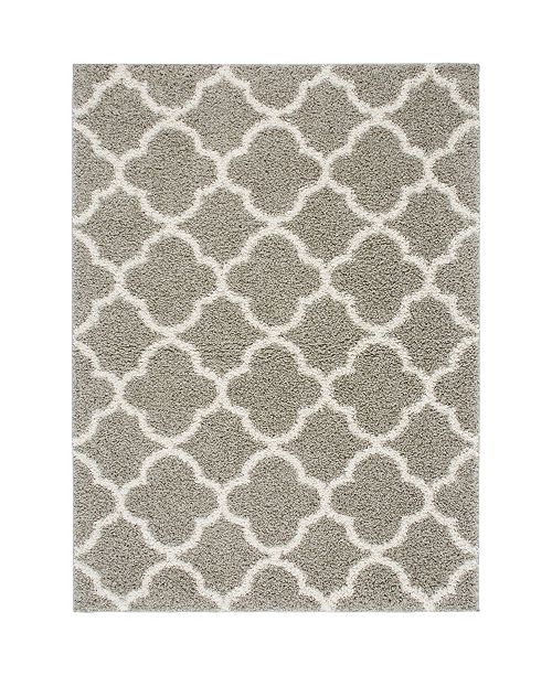Nicole Miller Synergy Elm Shag Gray Area Rug Collection Reviews Rugs Macy S