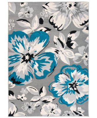 Haven Hav9098 Blue 3'1" x 5' Area Rug