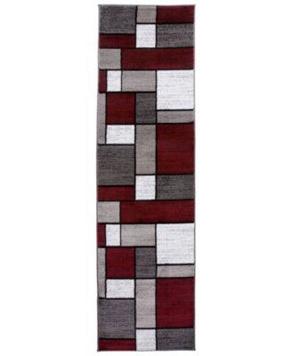 Main Street Rugs Montane Mon106 Red 2' x 7'2