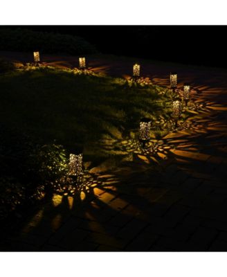 Lumabase Solar Powered Pathway Lights, Set of 4