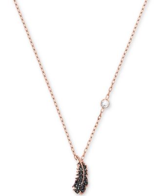 feather necklace swarovski