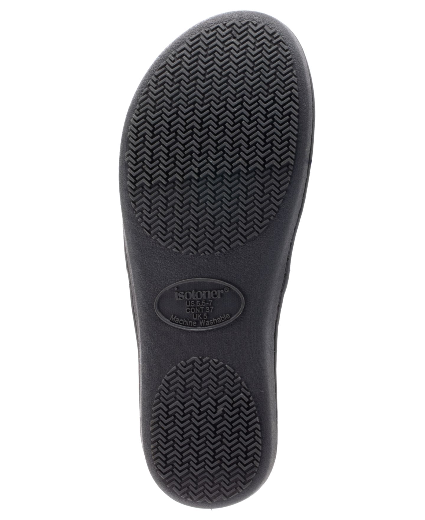 Женские тапочки Isotoner Signature Isotoner Space Knit Andrea Slide, цвет: Пепельный — фото 4