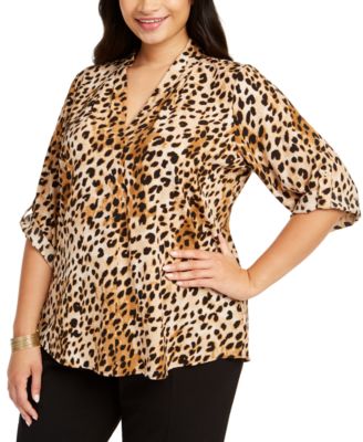 macy's calvin klein plus size tops