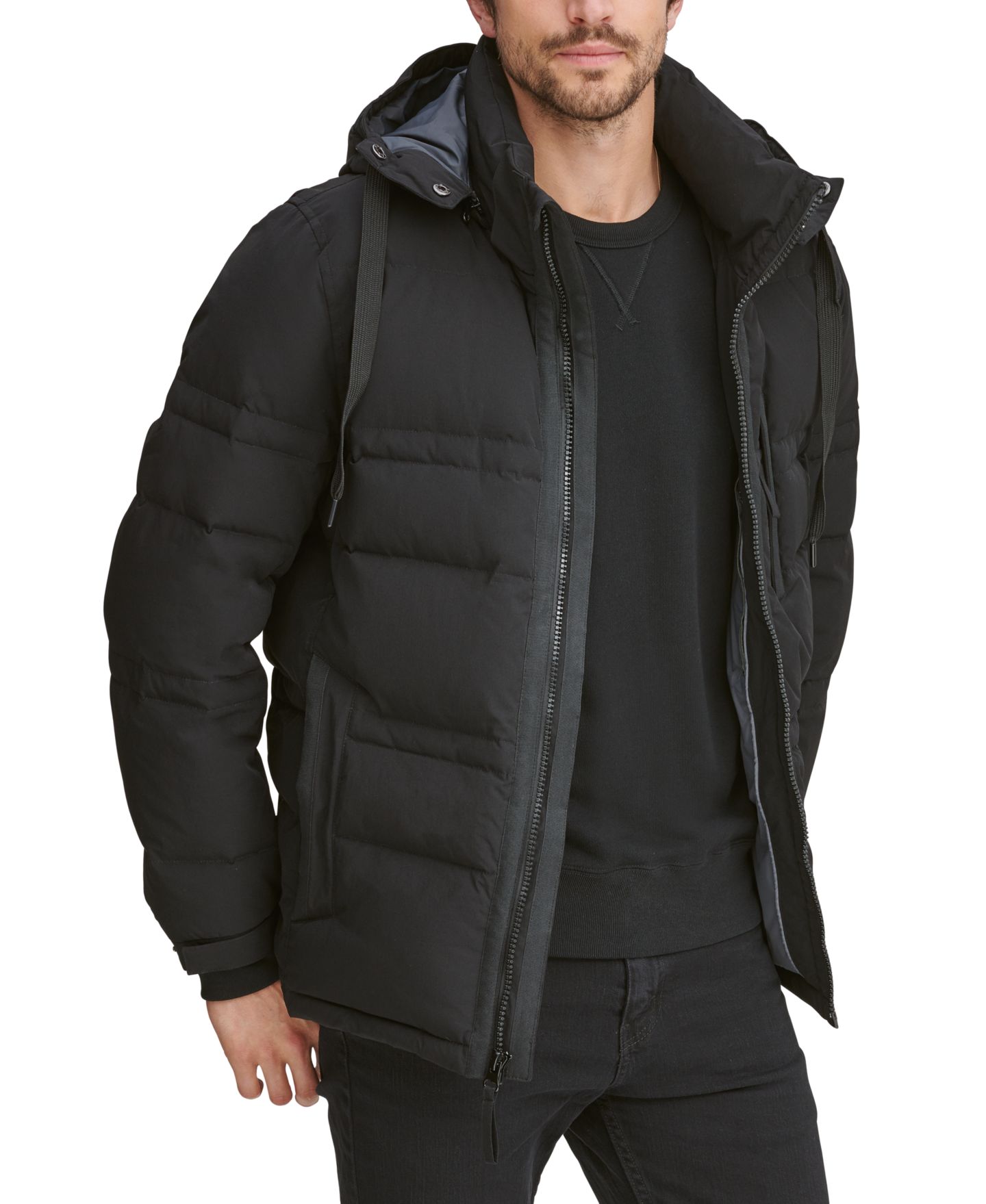 Мужская куртка Marc New York Down Filled with Removable Hood, цвет: Чёрный — фото 4