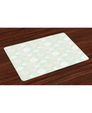 Ambesonne Mint Place Mats Set of 4