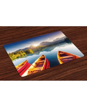 Ambesonne Fishing Place Mats Set of 4