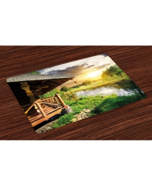 Ambesonne Nature Place Mats Set of 4