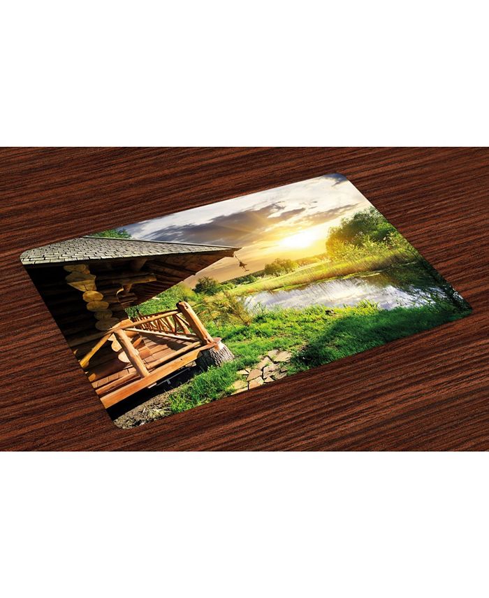 Ambesonne Nature Place Mats, Set of 4 & Reviews - Table Linens - Dining ...