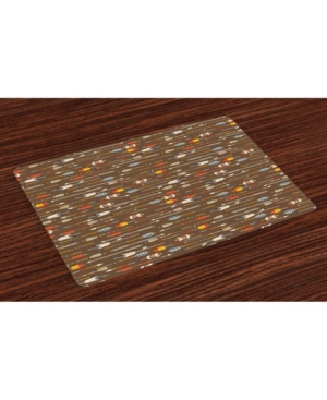 Ambesonne Tribal Place Mats Set of 4