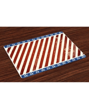 Ambesonne 4th of July Place Mats Set of 4
