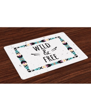 Ambesonne Tribal Place Mats Set of 4