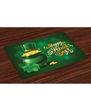 Ambesonne St Patrick's Day Place Mats Set of 4