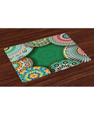 Ambesonne Moroccan Place Mats Set of 4