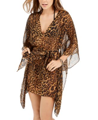 leopard print swimsuit cover up