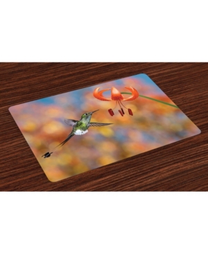 Ambesonne Hummingbird Place Mats Set of 4