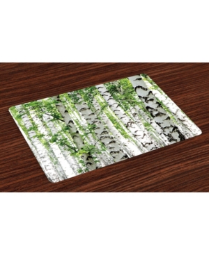 Ambesonne Woodland Place Mats Set of 4