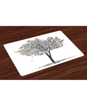 Ambesonne Tree of Life Place Mats Set of 4
