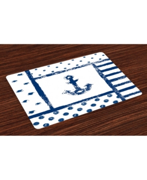 Ambesonne Anchor Place Mats Set of 4