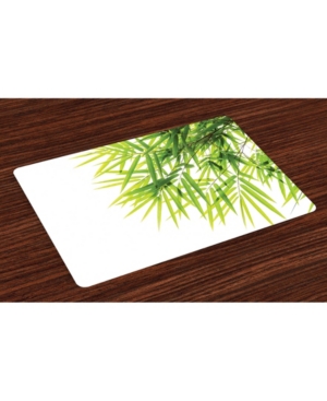 Ambesonne Bamboo Place Mats Set of 4