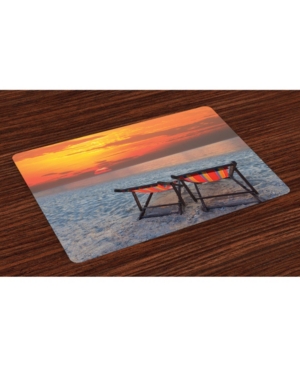 Ambesonne Seaside Place Mats Set of 4