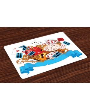 Ambesonne Alice In Wonderland Place Mats Set of 4