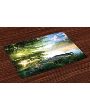 Ambesonne Landscape Place Mats Set of 4
