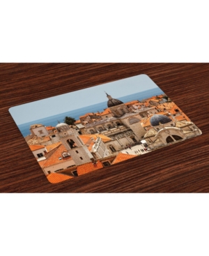 Ambesonne European Place Mats Set of 4